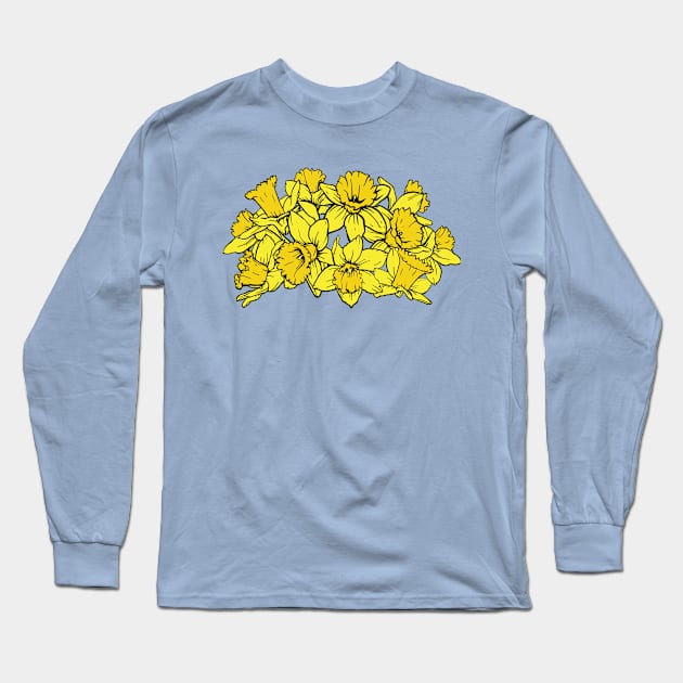 Hot Diggity Daffodil! Long Sleeve T-Shirt by DeepCut